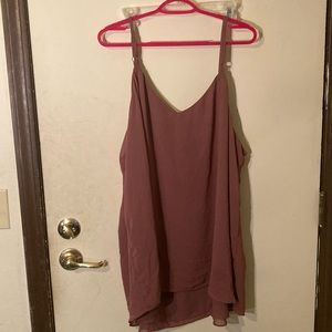 Dusty Pink Sophie tank by Torrid